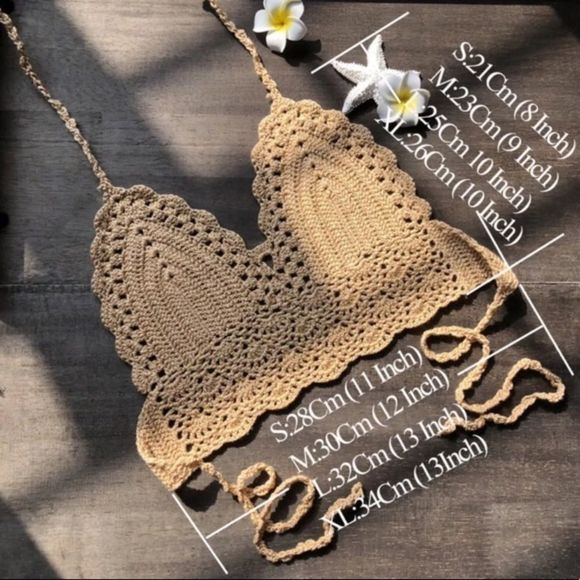 Sexy Crochet Knit Bikini Halter Top YELLOW
S M L - Picture 4 of 8